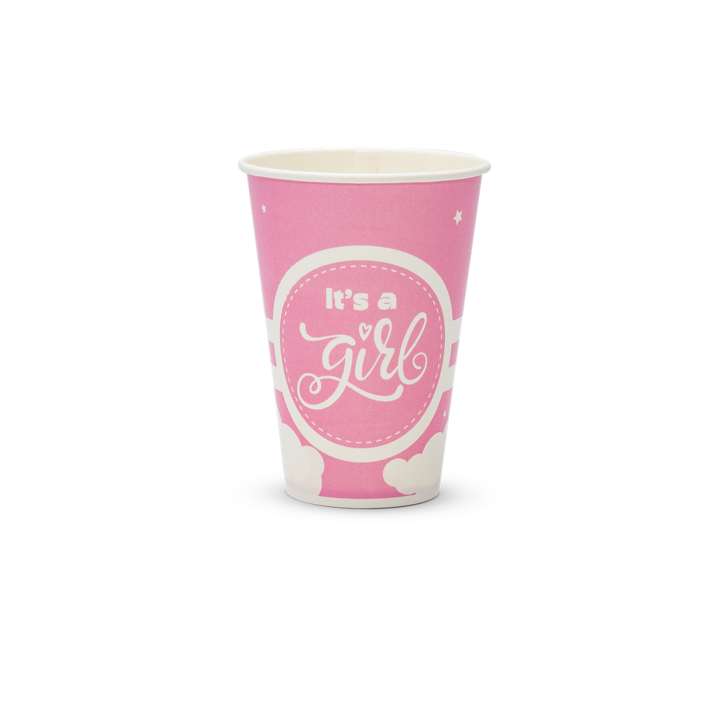 Paper cup cold drink 7.25 oz - It's a Girl