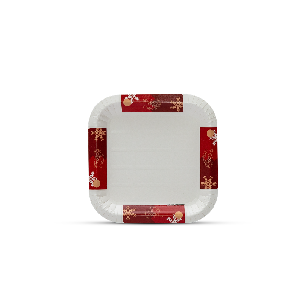 Paper plate 6 in -  Christmas
