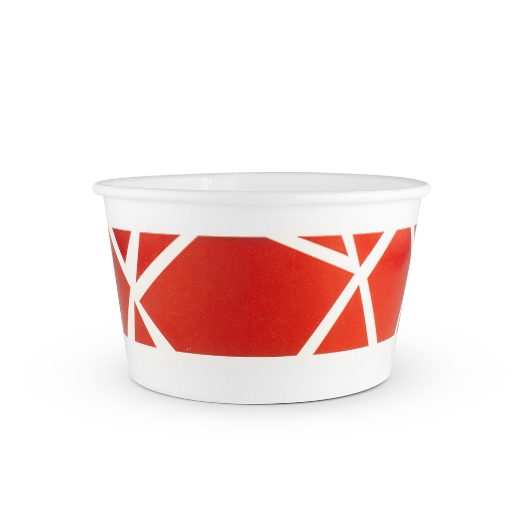 Pack Tarrina + Tapa 12 Oz Con Impresión (12 Uni x Pack) Mi Comisariato