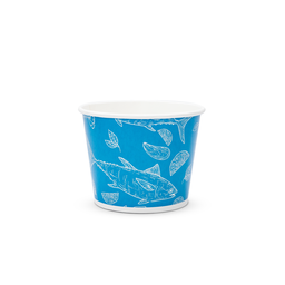 Paper food container 32 oz - Ocean Mix